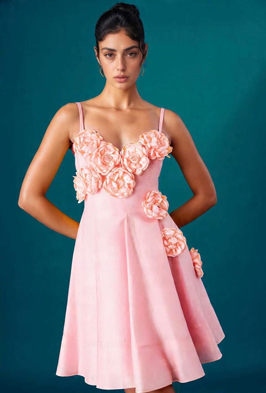 The Petal Glint Dress