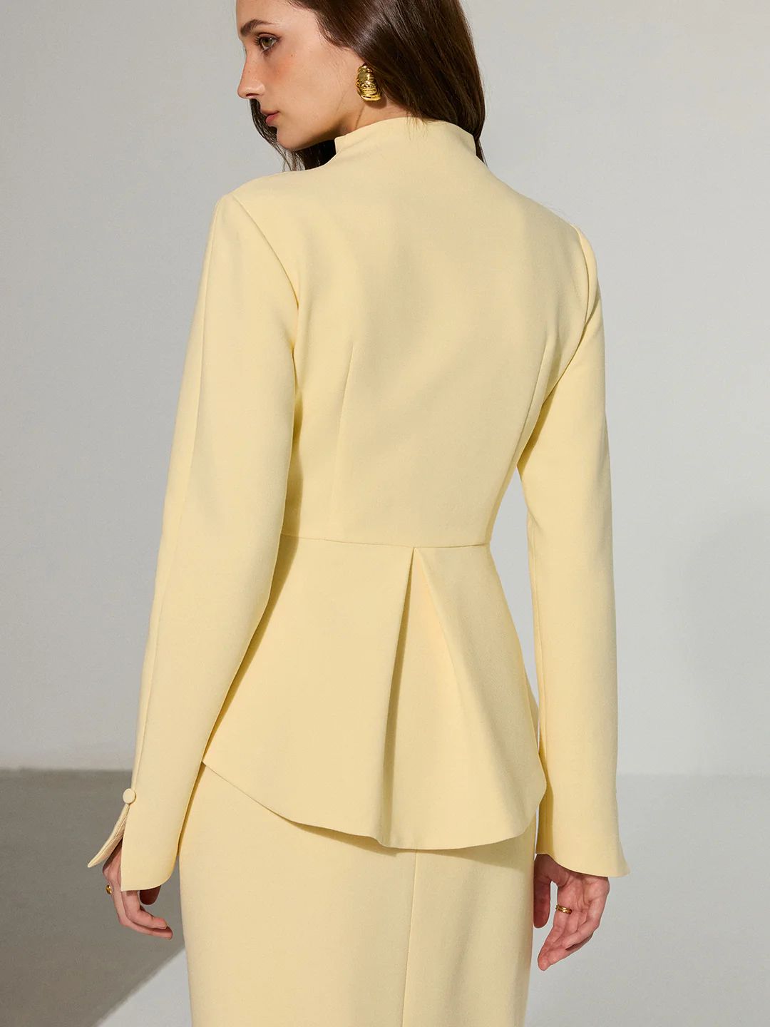 Soleil Structured Peplum Set